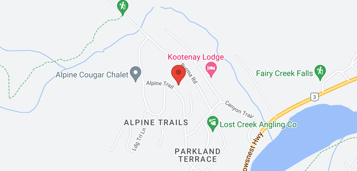 map of Lot 21 - 14 ALPINE TRAIL PLACE